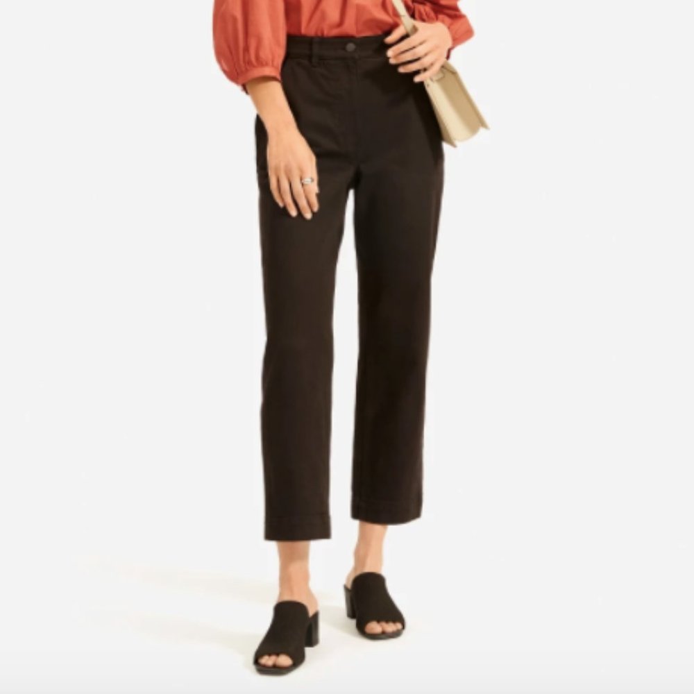 Everlane Black Straight Leg Crop - 10